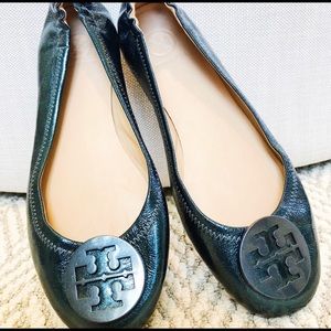 Size 8.5 Teal Tory Burch Ballet Flats